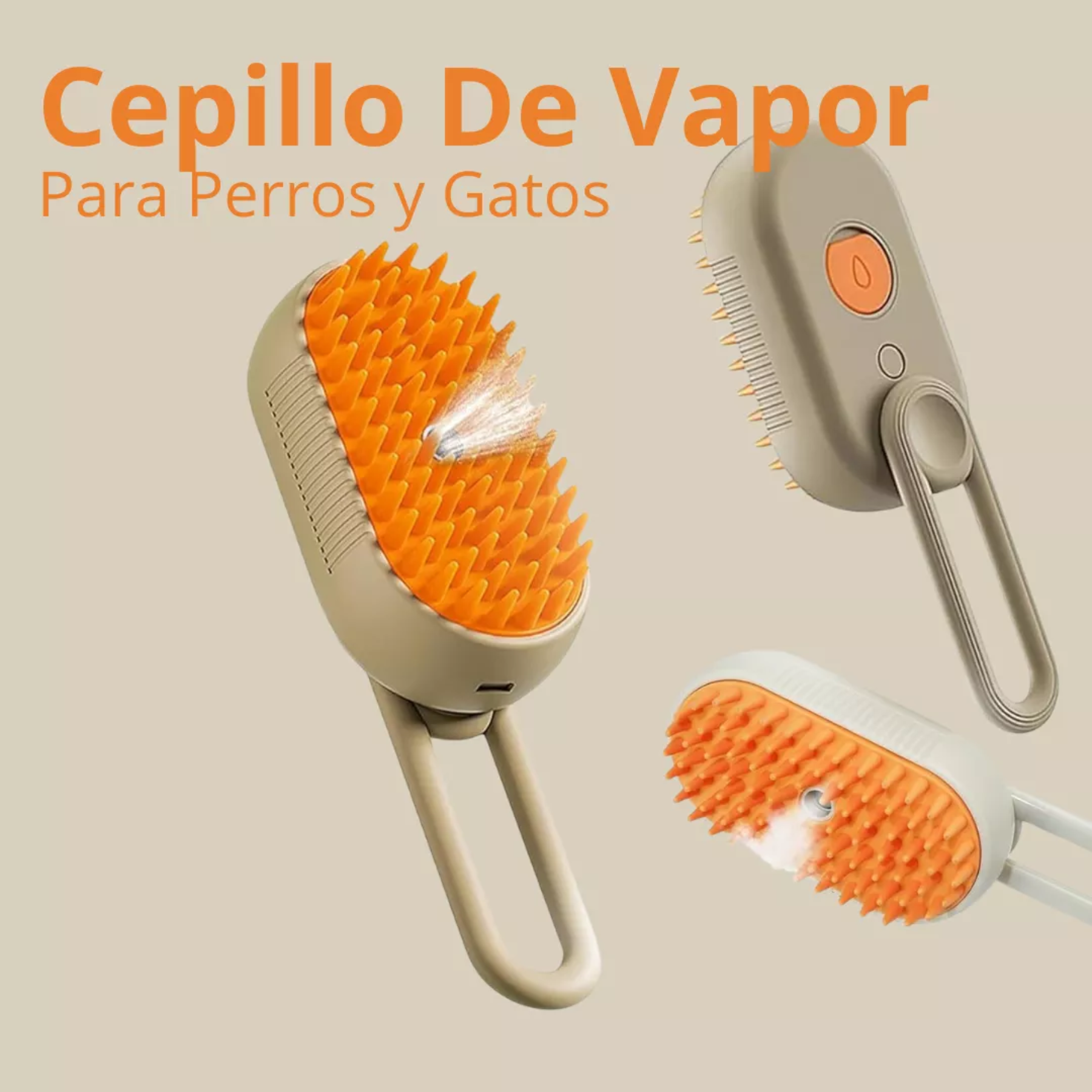 Cepillo a Vapor Para Mascotas -  Recargable